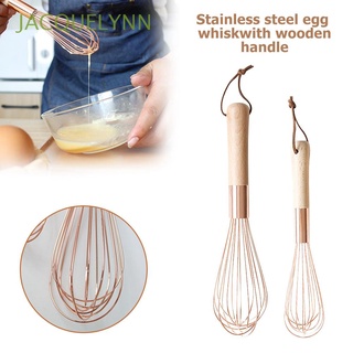 JACQUELYNN Rose Gold Whisk Mixer Manual Baking Tools Egg Beater Portable Cooking Stainless Steel Cake Cream Egg Stirring Kitchen Utensil