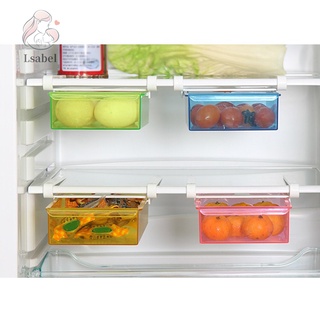 Slide Frigorífico Congelador Organizador Refrigerador Bandeja De Almacenamiento Con Tapa Estante Reutilizable Cajón Organización Cubiertos (2)