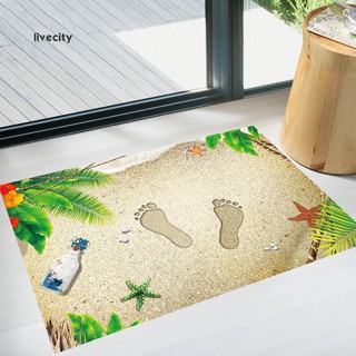 LiveCity 3D Beach patrón extraíble antideslizante suelo adhesivo adhesivo hogar baño impermeable