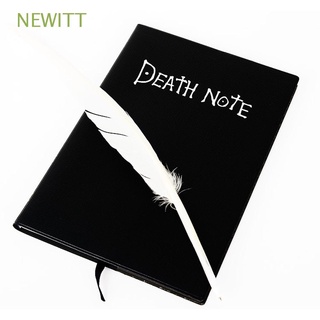 newitt papel jugando death note pad coleccionable pluma pluma death note cuaderno escuela anime cuero dibujos animados diario para regalo diario/multicolor