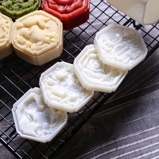 JOYAES 50g Ma'amoul Form Oriental Moon Cake Mould Mooncake Mold 3D Green Bean Cake Mid-autumn Festival Pastry Hand Press Chinese Style Cookie Stamp Cutter