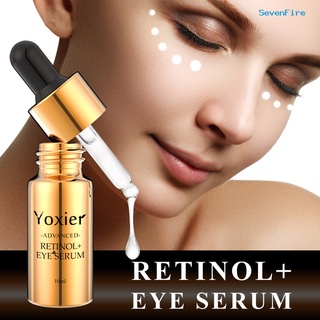 sevenfire 10ml retinol suero de ojos anti envejecimiento reafirmante cuidado de la piel eliminar círculos oscuros suero de ojos para niña