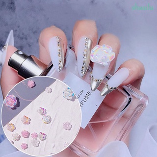 Shuailu color blanco de pétalo de manicura 3d de Resina de Cristal 3d de Resina Diy Diy arte decoración de uñas