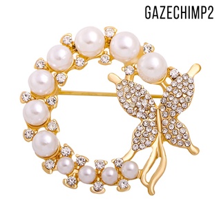 [GAZECHIMP2] Exquisito broche de mariposa con pedrería de perlas fijas para niñas