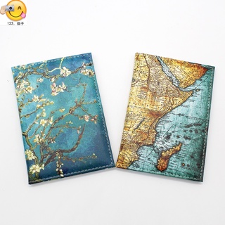 ☆ ♨ ☆ Exquisito estilo artístico Funda protectora para pasaporte Van Gogh (3)