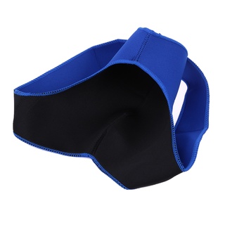 mejor protector de hombro azul para hombres mujeres ajustable gimnasio deportes envoltura guardia
