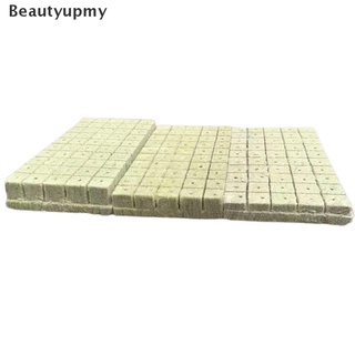 [beautyupmy] 10/50 piezas de cultivo sin suelo, hoja de lana de roca, bloque de semillas sin suelo, bloque caliente (3)