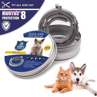 Lovelysmile1 Collar repelente de pulgas para mascotas/perro/cachorro/gato/gato/Collar repelente de insectos/anillo de cuello