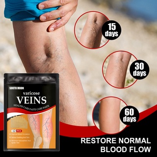 ganjou 12Pcs Leg Varicose Patch Natural Healthy Herbal Extracts Varicose Vein Health Care Paste for Unisex