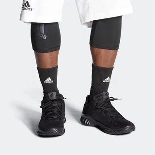 AdidasAdidas genuine summer new men's black warrior basketball court sneakers FW0905