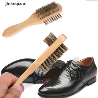 [jinkeqcool] cepillo de zapatos de mango largo para cabello de caballo de doble cara cepillo de pulido exfoliante cepillo de pelo caliente