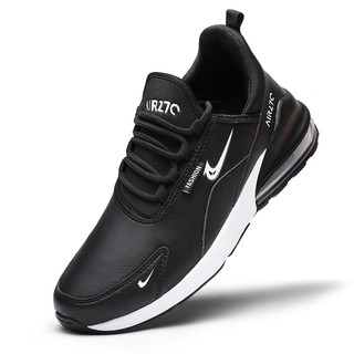 ! 270 hombres airmax transpirable zapatillas de deporte de los hombres de cuero zapatos para correr (9)