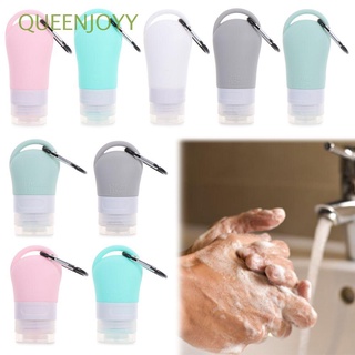 QUEENJOYY Travel accessories Empty Bottles Shampoo Sub-bottling Tube Hook Silicone Bottle Portable Hand Washing Refillable Shower Gel Squeeze Container