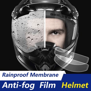 [Destacado] Casco De Motocicleta Transparente A Prueba De Lluvia Y Película Antiniebla/Protectora De Universal Lente/Accesorios