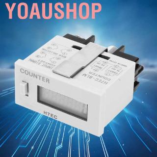 yoau h7ec-blm - contador eléctrico digital sin entrada de voltaje con pantalla lcd de 6 dígitos