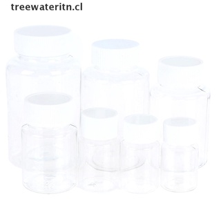 [treewateritn] 15 ml/20 ml/30 ml/100 ml pet plástico transparente sello vacío botellas sólidas píldora contenedor [cl]