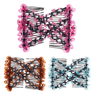 sta fashion magic beads elasticidad doble peine clip elástico mujeres accesorios (1)