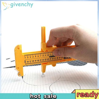 [Givenchy1] cortador Circular portátil brújula manual accesorio de manualidades herramienta de corte de papel giratorio (4)