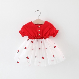 vestido de princesa bebé niña niño niños vestido de manga corta ropa de verano ropa de algodón traje
