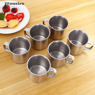 *tttwesbre* 6pcs Outdoor Camping Hiking Tea Mug Cup Stainless Steel Coffee Cup hot sell