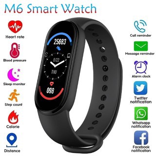 Mi Band 6 M6 Smartwatch Original Smartband black promotion