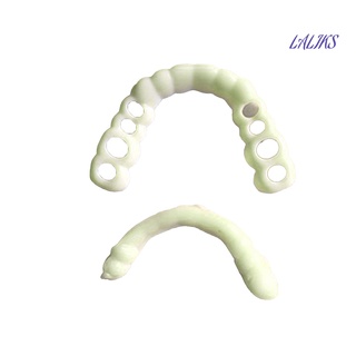 laliks 2 unids/set dientes dentadura superior snap on smile natural flex cubierta de dentadura dientes carillas cosméticas para clínica dental (6)