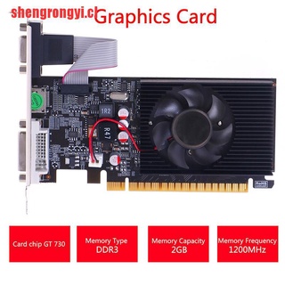 【shengrongyi】Desktop Graphics Card GT730 2G DDR3 64Bit Video Graphics Ca