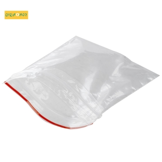 100 piezas de bolsita de bolsita transparente en plastique fermeture bag pochon prensa 5x7cm