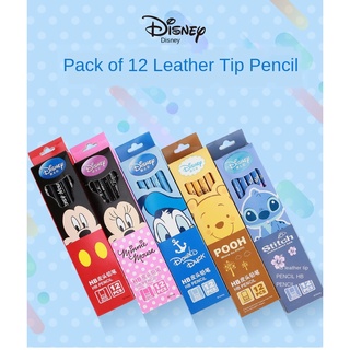 Disney 12/Caja De Lápices Alumnos Suministros Escolares Útiles Lindo De Dibujos Animados Mickey Minnie Winnie Lápiz Compañero Regalo (1)