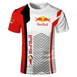 Comprar 1 Obtener Red Bull Equipo Nuevo Hombres 3D Moda Camiseta 3D Impresión Completa Transpirable Sudor Que Absorbe Cuello Redondo