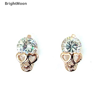 [BrightMoon] Pendientes de tuerca Vintage con diamantes chapados en oro (7)