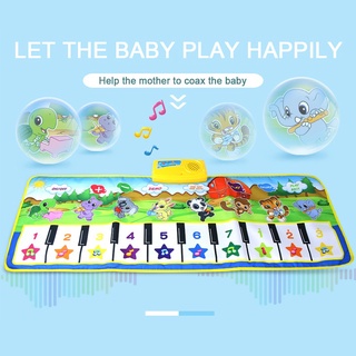 bebé alfombra musical niños educativo piano música estera de juego animal temática juguetes de niños