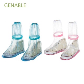 genable rainy days herramientas botas de lluvia cubiertas de zapatos reutilizables lluvia galoshes botas de agua impermeable antideslizante antideslizante unisex espesar overshoes/multicolor