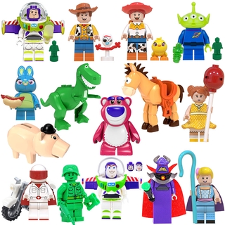 Lego 14 Estilos Buzz Lightyear Woody Wm6060 Toy Story 4 Mini Figura Bloques De Construcción Juguetes Para Niños Pretender Jugar Mainan Budak