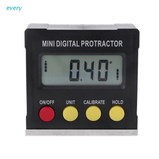 cada 360 grados digital protractor inclinómetro electrónica caja de nivel magnético base herramientas de medición
