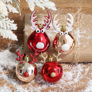 Christmas Tree Elk Scene Hanging Pendant Decorations /Cute Elk Xmas Tree Gift Ornament /Christmas Doll Hanging Decor for Home Living Room Bedroom New Year Xmas Gift