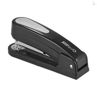 OF KW-TRIO 360 grados grapadora giratoria de ocho orientaciones Manual Compatible 24/6 26/6 grapas suministros de oficina accesorios de escritorio 1PCS negro (1)