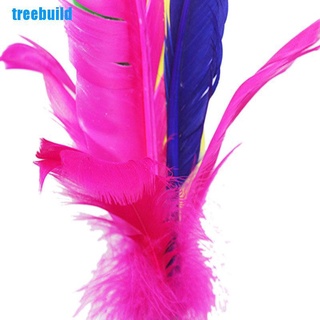 [Treebuild] colorido pluma china Jianzi pie juego de deportes Kicking volante (6)