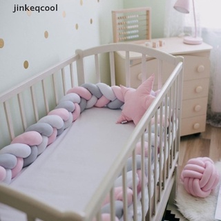 [jinkeqcool] almohada de nudo de rayas para bebé, protección para dormir, cuna, parachoques caliente