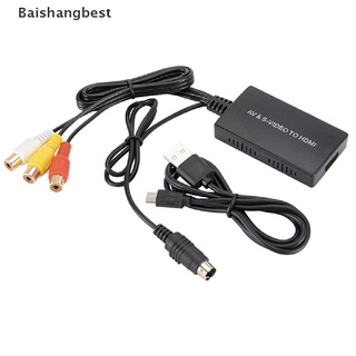 [BSB] S-video A HDMI Convertidor AV Adaptador RCA Compatible Con 1080P
