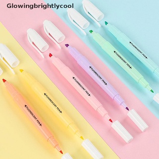 [GBC] 6 Pzs/Juego De Rotuladores Fluorescentes De Doble Cabeza/Marcadores De Dibujo Pastel/Bolígrafos Colores Brillantes/Cool