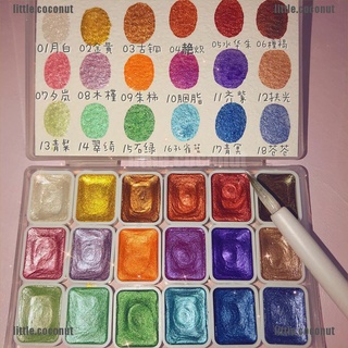 6 colores/12 colores Pigmento de acuarela/colores sólidos