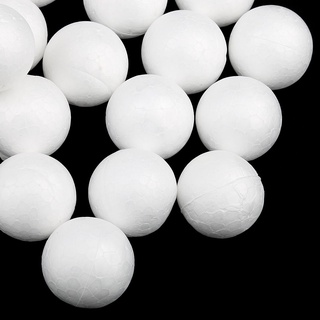 100pc 25 mm en blanco poliestireno espuma de poliestireno esfera decoración diy modelado artesanía (8)