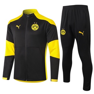 2021/2022 Borussia Dortmund BVB Jaqueta De Treino com Calça De Treino Ternos Masculina