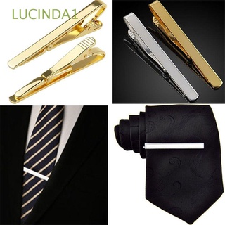 LUCINDA1 Trendy Necktie Clasp New Arrival for Men Gift Metal Tie Clip Pin Stainless Steel Fashion Silver Gold Toned Practical Hot Sale Simple Suit Clip/Multicolor