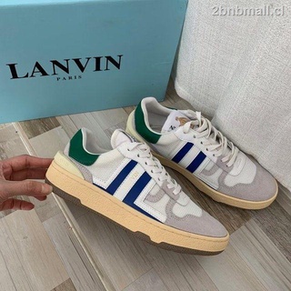 lanvin langfan zapatillas 2021 nuevos zapatos deportivos casuales par con cordones de color coincidencia de entrenamiento alemán (4)