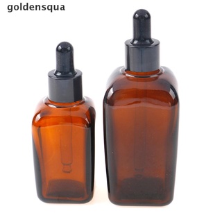 [goldensqua] 1pcs 50 ml 100 ml botella vacía gotero ámbar aceite esencial de vidrio gotero botella [goldensqua]