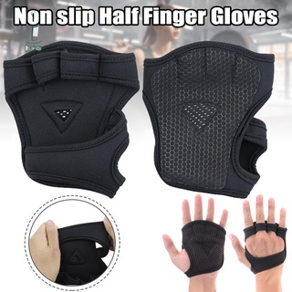 Guantes de entrenamiento cruzado para entrenamiento de pesas/guantes de levantamiento de dedos abiertos sin espalda/antideslizante/respirables para Fitness