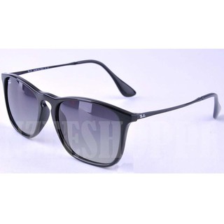 hot 2021 original rayban chris rb4187 601 8g gafas de sol polarizadas negro degradado gris mujeres hombres gafas de sol