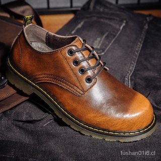 listo stock! hombres británico martin botas herramientas formal zapatos de corte bajo original de moda banquete zapatos de cuero